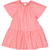 Poplin kortærmet kjole - Bubblegum