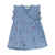 Kjole SS Emb. Chambray - 7023
